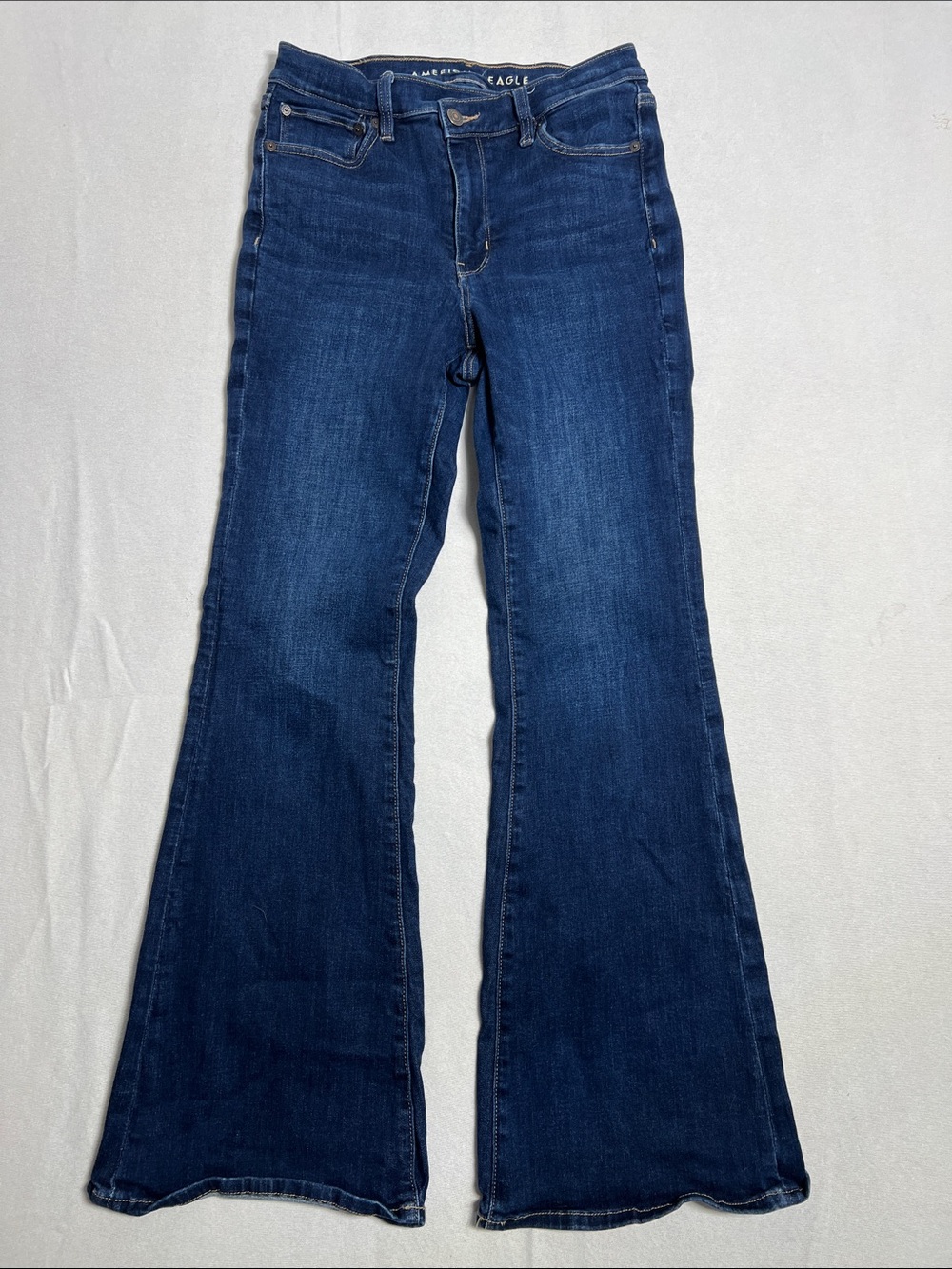 American Eagle Outfitters Navy Blue Flare Jeans